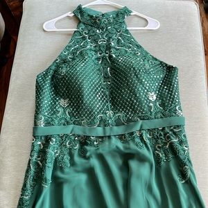 JJs House A-Line Chiffon Lace Dress